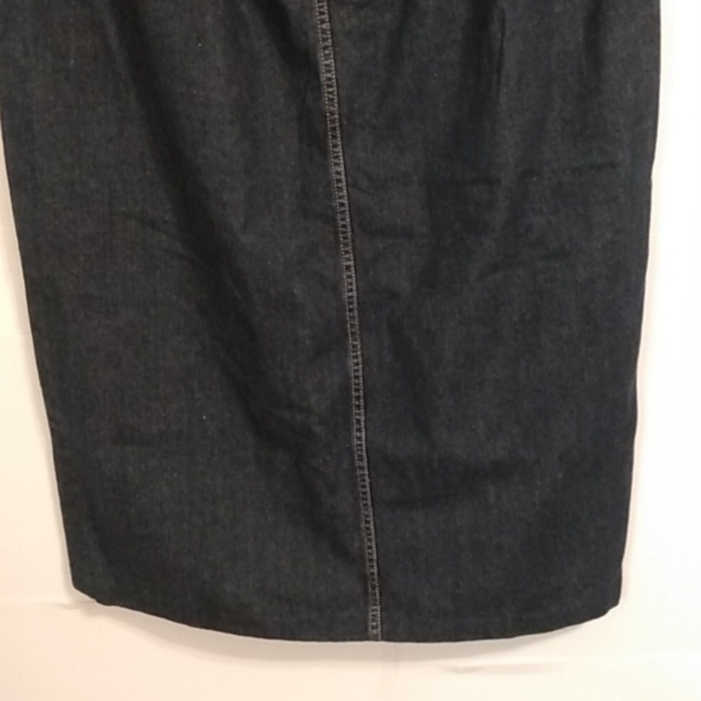 Vtg Y2k Venizia Dark Rinse Jeans Denim Skirt Modest Trad Wife Discreet College - Picture 8 of 10